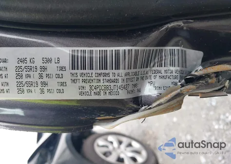 2018 Dodge Journey Sxt from USA, damaged, VIN 3C4PDCBB3JT145427